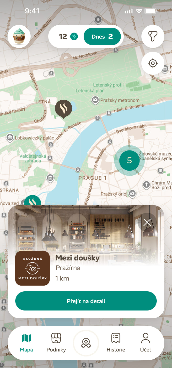 Screenshots of sporting app