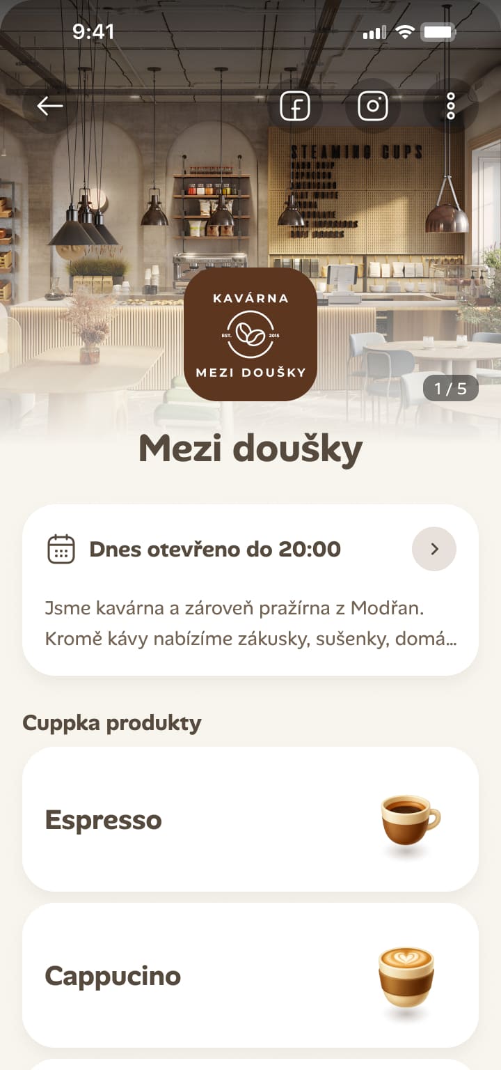 Screenshots of sporting app